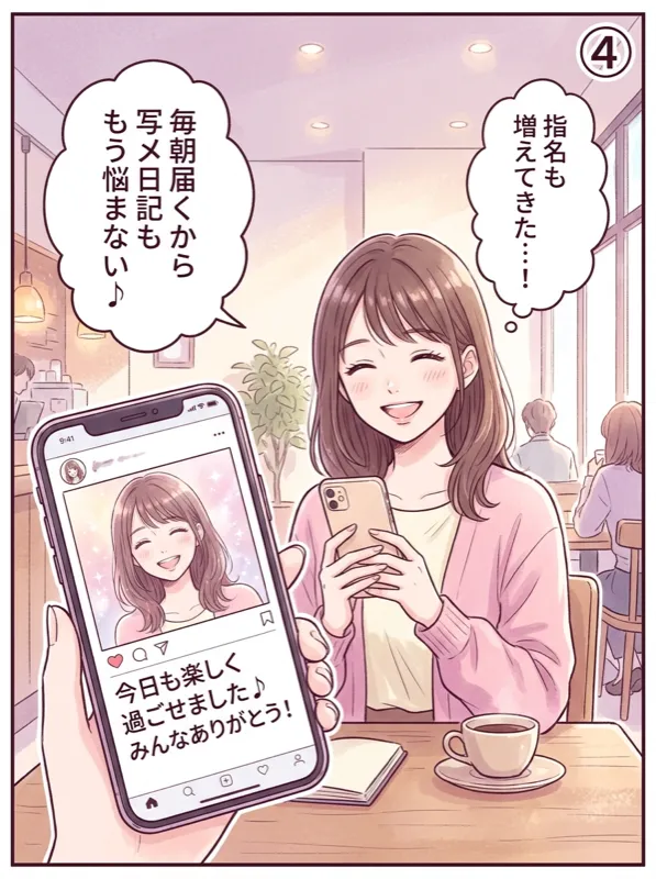 4コマ漫画 4コマ目