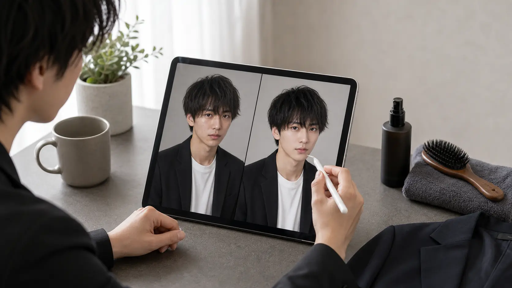 男性向け写真加工のコツ|ホストの自然な肌補正テクニック【2026年】